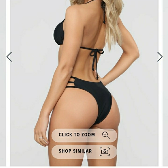 Black and gold swimsuit - Picture 2 of 3